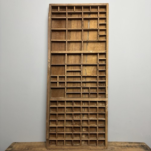 Vintage wooden printers tray - vintage,