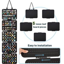 5-Layer Badge Display Case Collector Pin Wall Brooch Organizer Displays