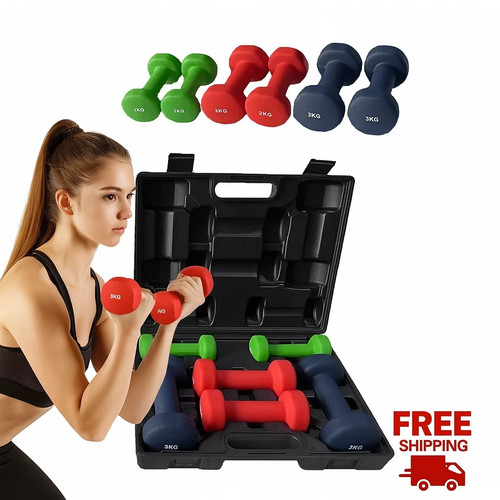 Neoprene dumbbells set - set, pair