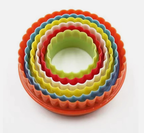 5pc round cookie cutter - round,