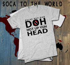 Trinidad t-shirt Trinidad and Tobago flag TNT Carnival Soca relax man WHITE tee 