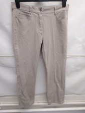OLSEN Mona trousers / jeans UK14 beige VGC