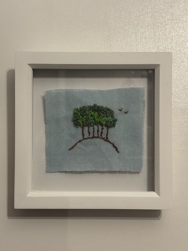 Hand embroidered nearly there - embroidered,