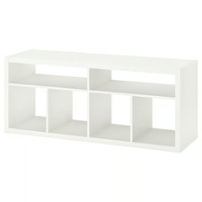 New IKEA KALLAX White TV Bench 147x60 cm Media Storage Unit Shelf Stand 25kg