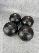 Henselite Classic Lawn Bowls Size 4 Medium Set Of 4 Bowls