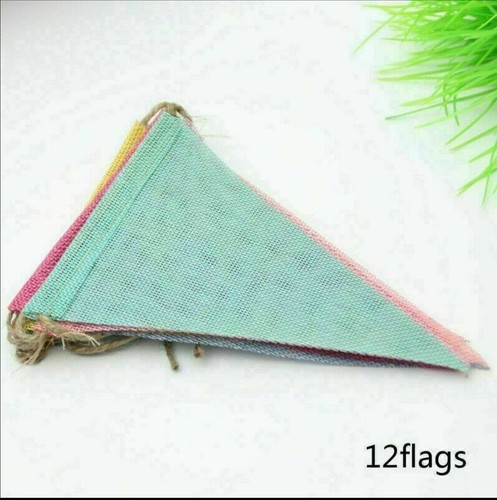 Hessian look fabric - , bunting