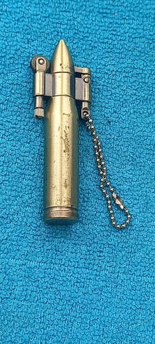 Brass petrol lighter - petrol,