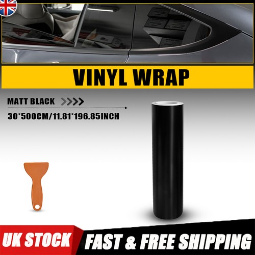 Matt black vinyl wrap - black,