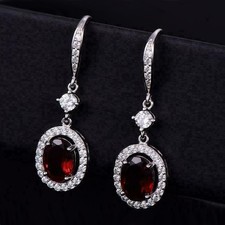 4 Ct Oval Cut Red Ruby Diamond