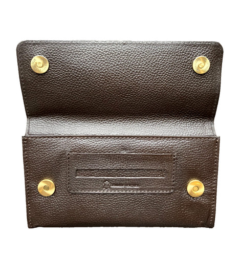 Genuine leather tobacco pouch - tobacco,
