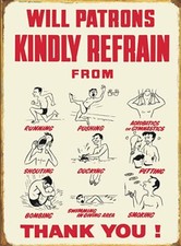 WILL PATRONS REFRAIN FROM