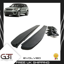 FOR RANGE ROVER SPORT SIDE STEPS RUNNING BOARD OEM STYLE ALL BLACK L494 2013+