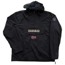 Napapijri Rainforest Mens Jacket 3XL Black Anorak Pull On