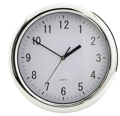 Wall clock chrome habitat - clock,