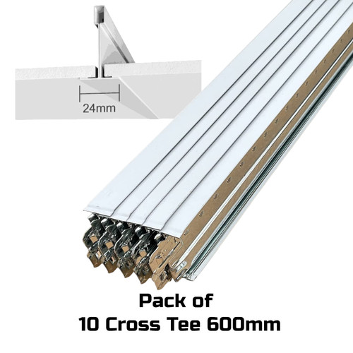 White cross tee section - tee,