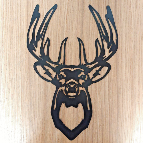 Steel stag head wall art - wall,