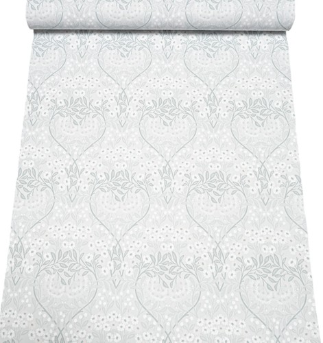Grey floral wallpaper smooth - floral,