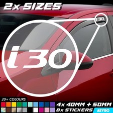 8x HYUNDAI I30 Vinyl Decal Sticker 2 Sizes Car Window Bumper Livery Graphic N