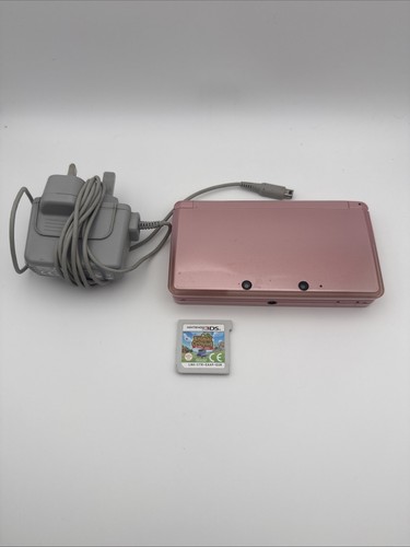Pink nintendo 3ds with - pink,