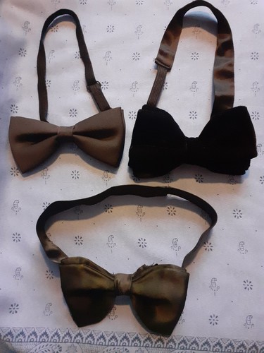 Vintage black bow ties - 3,