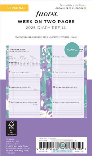 Filofax 2026 personal diary - filofax,