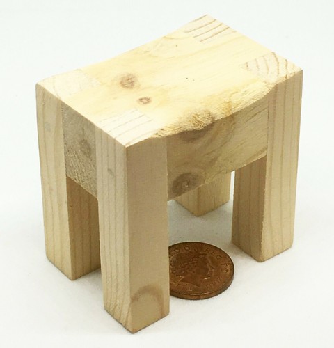 Dolls house wooden butchers - wooden,