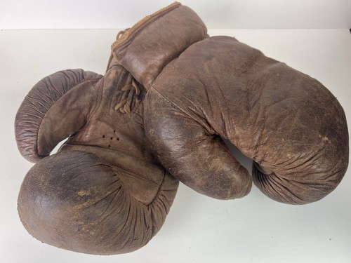 Vintage brown leather - vintage, boxing