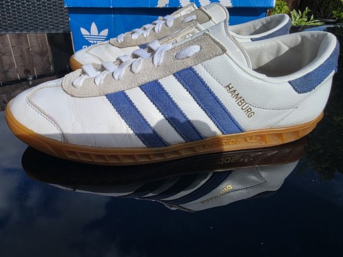 Adidas hamburg white blue - adidas,
