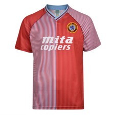 Aston Villa 1988 Retro Football Shirt 100% POLYESTER Men's