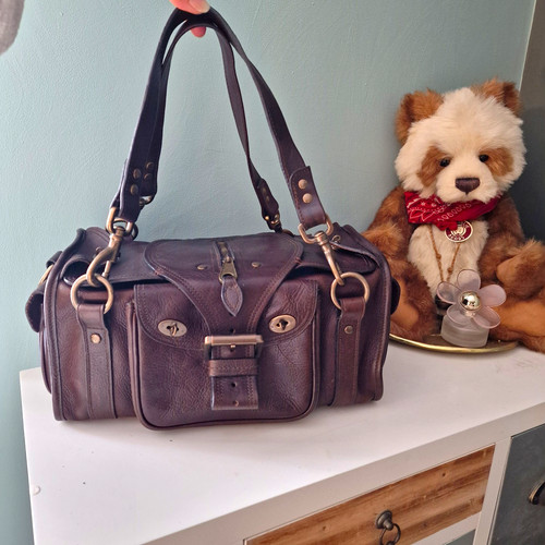 Mulberry roxanne brown pebbled - mulberry,