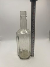 Vintage Glass Clear Bottle