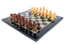 Luxury 15" Black Marble Chess