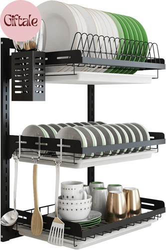 Hanging dish drying rack - drying, wall