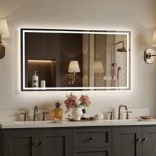 48X24 LED Bathroom Mirror with