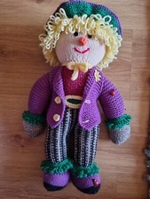 Brand new hand knitted Scarecrow 16" high
