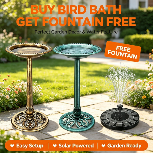 Garden bird bath height - garden,