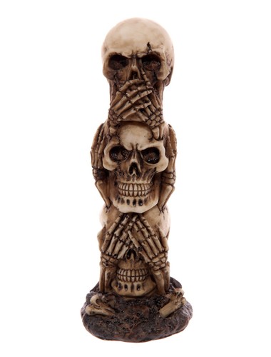Skull totem hear evil speak - totem, no