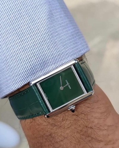 Cartier tank green men - tank,