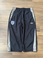 Umbro Y2K England Long Shorts - Navy/Grey - Large/L