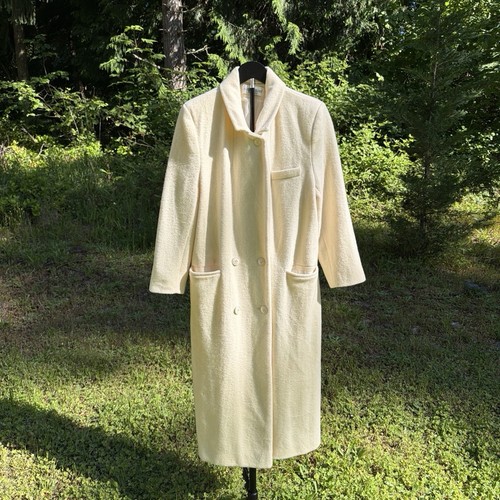 Vintage cream white wool blend - cream/white,