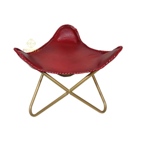 Leather butterfly chair - leather,