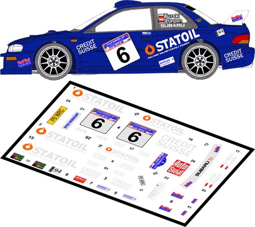 Decals subaru impreza - impreza, wrc
