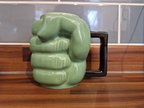 Hulk green hand mug - hand,