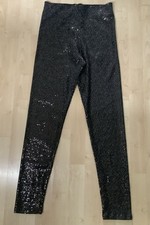 Zara Black Sparkly Legging Leggings 12
