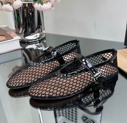 Black fishnet ballet - black,