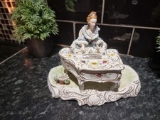 Vintage Irish Dresden MZ Porcelain Lace Figurine ,Stunning piece .
