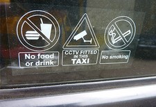 NO FOOD OR DRINK / CCTV / NO