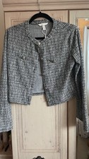 H&M Tweed Boucle Cardigan Thin