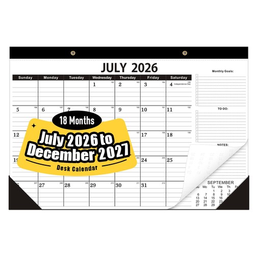 Desk calendar 2026 2027 18 - 2026-2027, -18
