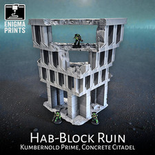 Hab-Block Ruin - 3d Printed